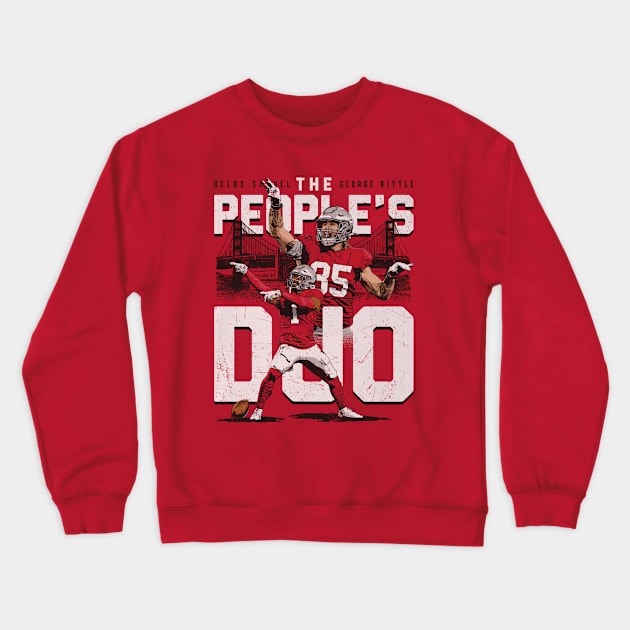 Deebo Samuel San Francisco Peoples Duo Crewneck Sweatshirt by artbygonzalez